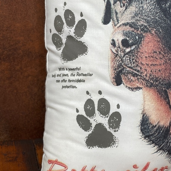 Rottweiler Dog Picken Tapestry Throw Pillow Decor Gift Memorial- Lot of 3! - Picture 7 of 12